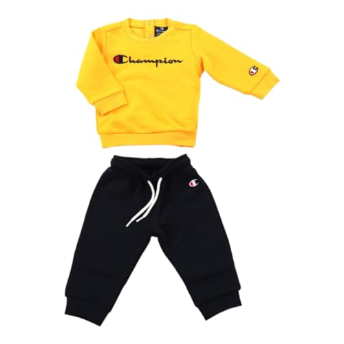 Champion Legacy American Classics TD-Crewneck Pełna Dzieci, Giallo/Blu Marino, 3 lat