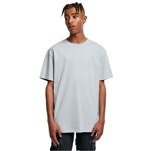 Urban Classics Męski T-shirt z bawełny organicznej dla mężczyzn, organiczna koszulka dostępna w wielu kolorach, rozmiary S - 5XL, niebieski, XL