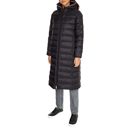 Tommy Hilfiger Damskie płaszcze puchowe Lw Down Maxi, Czarny, M
