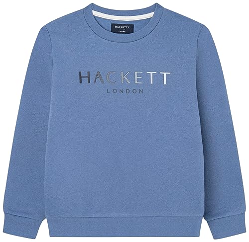 Hackett London Chłopięca bluza Hackett Crew, niebieski (stalowy niebieski), 5 Lat