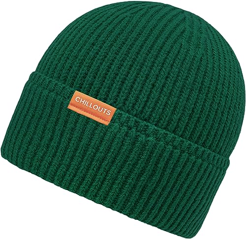 CHILLOUTS Czapka typu beanie, uniseks, zielony, jeden rozmiar