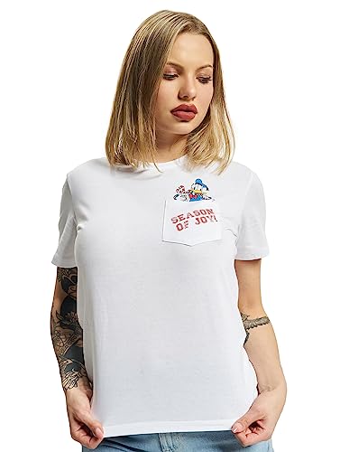 ONLY Damska koszulka Onldisney S/S Christmas Box JRS (4 sztuki), Jasna biel/nadruk: donald, M
