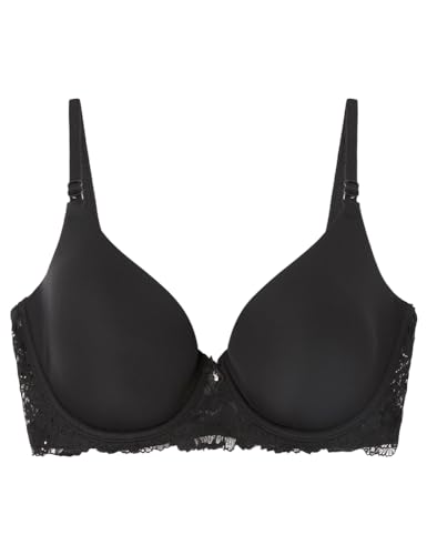 Women'secret Beautiful Biustonosz Klasyczny Wypełniony Mikrofibra Czarny Kobieta, czarny, 100D