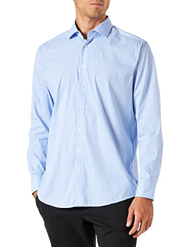 Seidensticker Męska koszula biznesowa, jasnoniebieski, 43