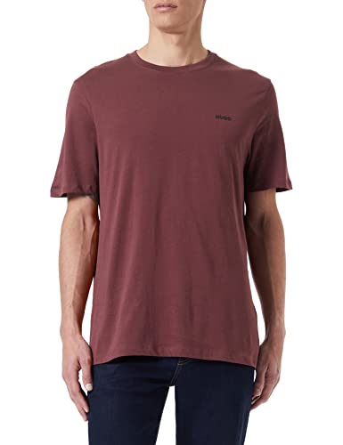 HUGO T-shirt męski, Dark Brown204, L