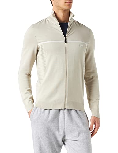 BOSS Męski sweter kardigan Zowan, Jasnobeżowy271, XXL