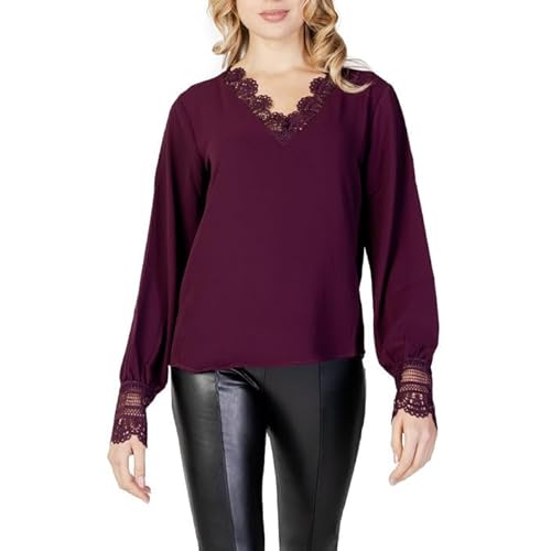 ONLY Women's Onlnova FR Versa L/S LACE TOP PTM bluzka, Winetasting, XS, Degustacja wina, XS