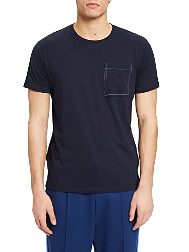 ESPRIT T-shirt męski 023EE2K306, 400/NAVY, S, 400/granatowy, S