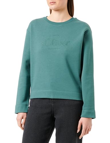 s.Oliver Sales GmbH & Co. KG/s.Oliver Damska bluza z długim rękawem, Niebieski zielony, 48
