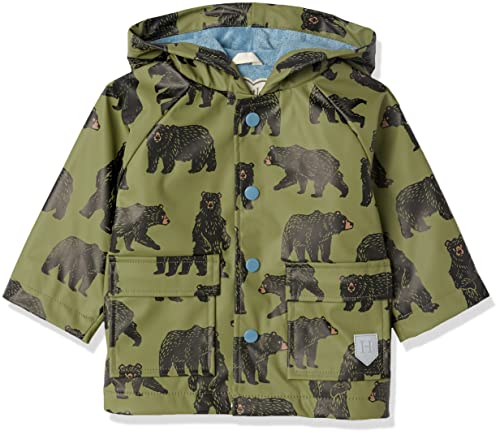 Hatley Raincoat Płaszcz przeciwdeszczowy dla chłopców, Dzikie niedźwiedzie, 1 anno