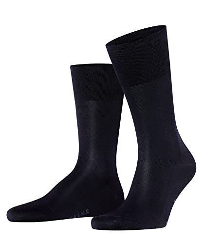 FALKE Mężczyźni Skarpety Tiago M SO Organiczna Bawełna jednokolorowe 1 Para, Niebieski (Dark Navy 6375), 39-40