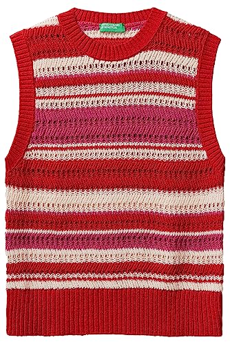 United Colors of Benetton Damski sweter, Wielokolorowe paski 901, XS