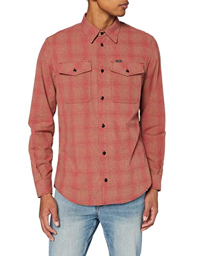 G-STAR RAW Męska koszula Marine Slim, Wielokolorowy (Lt Auburn Phill Check D20165-c857-c644), S