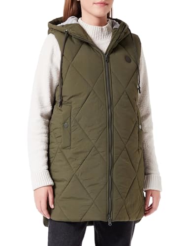 Q/S designed by - s.Oliver kamizelka damska bez rękawów, khaki/oliwkowy, M