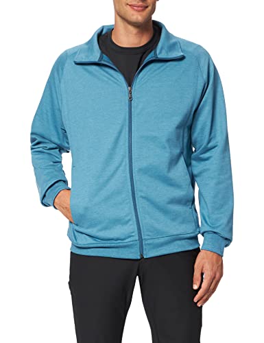 Trigema Męska kurtka z dzianiny, Szafirowy - jasny melanż, S