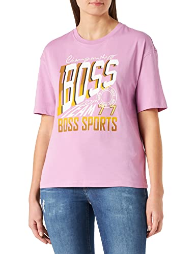 BOSS Damska koszulka sportowa C_evarsy_Open Pink696, XL