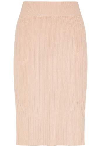 Abrel Damska spódnica dzianinowa 81232218, Nude, M/L, nude, M-L