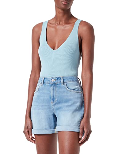 TOM TAILOR Denim Damski Podstawowy top z dzianiny 1031470, 26298 - Calm Cloud Blue, XL