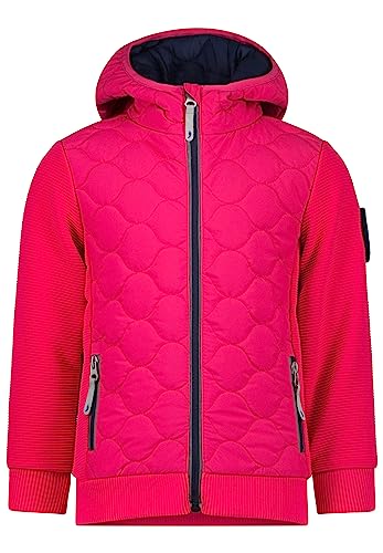 SALT AND PEPPER Dziewczęca kurtka przejściowa hybrydowa dla dziewczynek. Horse, Cranberry, 128 cm