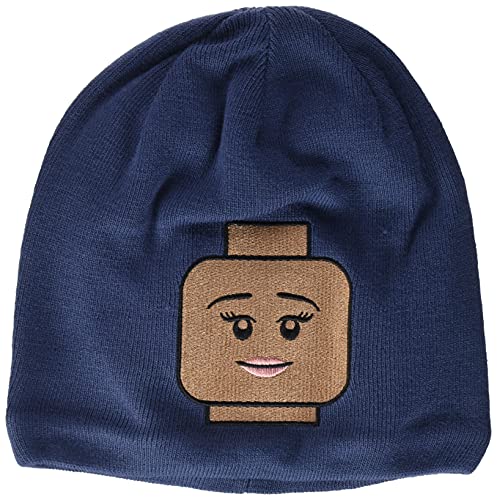 LEGO Dziewczęca Wear czapka zimowa z dwustronnymi cekinami czapka beanie, Ciemny niebieski, 50 cm