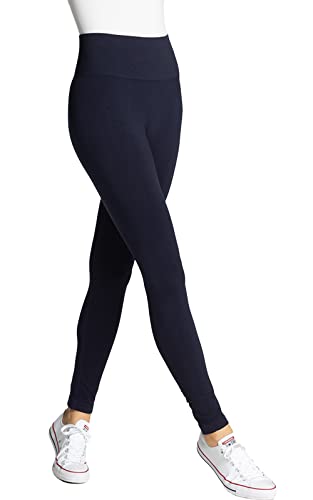 Yummie Damskie legginsy z wysokim stanem w kształcie brzucha, nocne niebo, S