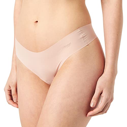 Sloggi Damskie stringi Zero z mikrofibry 2.0, Cameo Brown, S