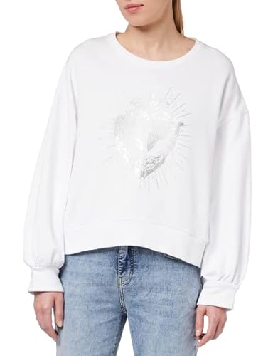 Pinko Footing Dzianiny Bluza Serce I Kombinezon Damski, Z04_biały Brill., XS