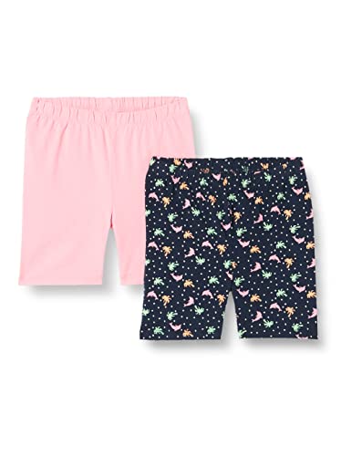 s.Oliver Dziewczęce legginsy dwupak krótkie, Niebieski | Różowy 59a4, 122 cm