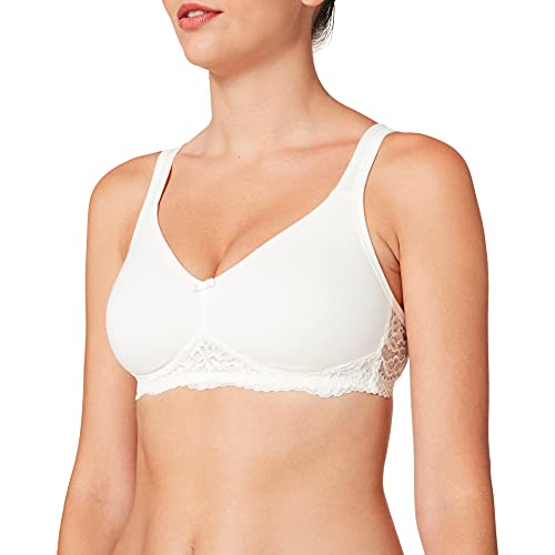Susa Damski biustonosz z fiszbinami z fiszbinami Organic-Cotton bez fiszbin, biały (Natur 229), 80A