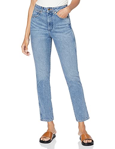 Wrangler Dżinsy damskie retro skinny, Niebieski (Stoned 98j), 32W / 32L
