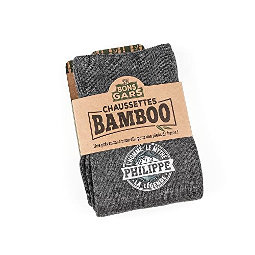 LES BONS GARS skarpety Philippe męskie, szare, 39-45