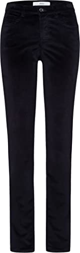 BRAX Damskie spodnie Mary New Corduroy, z pięcioma kieszeniami, granatowe, 42