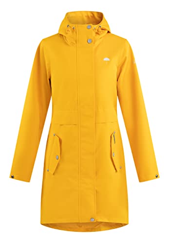 Schmuddelwedda Damska parka przeciwdeszczowa yuka 34328272, musztardowa, XS, musztardowy, XS