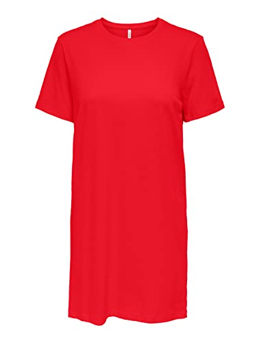 ONLY Women's ONLMAY S/S June Dress Box JRS, sukienka High Risk Red, XS, czerwony (high risk red), XS