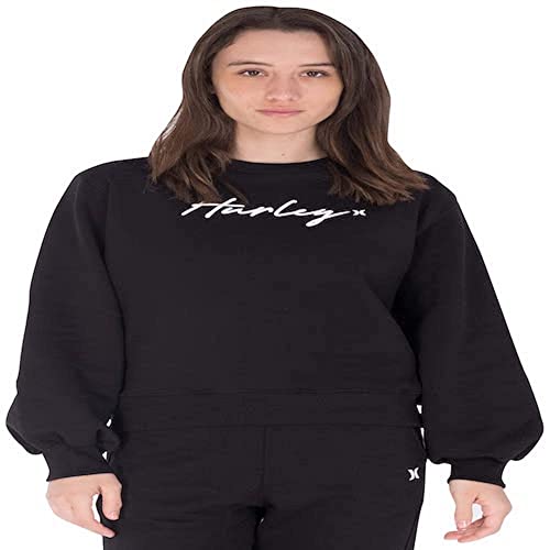 Hurley Damska bluza W Oceancare O&o Script Crew, czarny, L