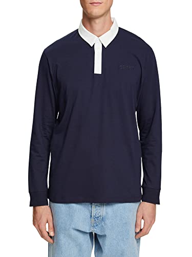 ESPRIT T-shirt męski 013EE2K317, 400/NAVY, XXL, 400/granatowy, XXL