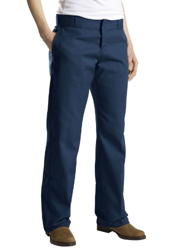 Dickies Oryginalne damskie spodnie robocze z odpornością na zagniecenia i plamy, Ciemnogranatowy, 32-Maly