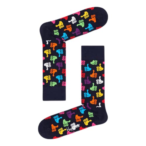 Happy Socks Thumbs Up Sock, kolorowe i zabawne, Skarpety dla kobiet i mężczyzn, Wielobarwny (41-46)