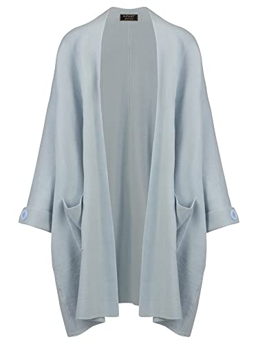 ApartFashion Women's APART Płaszcz dzianinowy z rękawami nietoperza, sweter, jasnoniebieski, normalny, jasnoniebieski, M