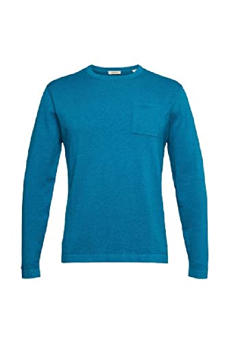 ESPRIT Sweter męski, 430/niebieski, XS