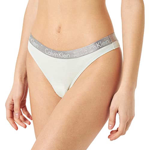 Calvin Klein Stringi damskie - poprzednie wersje, ZIELONY, M