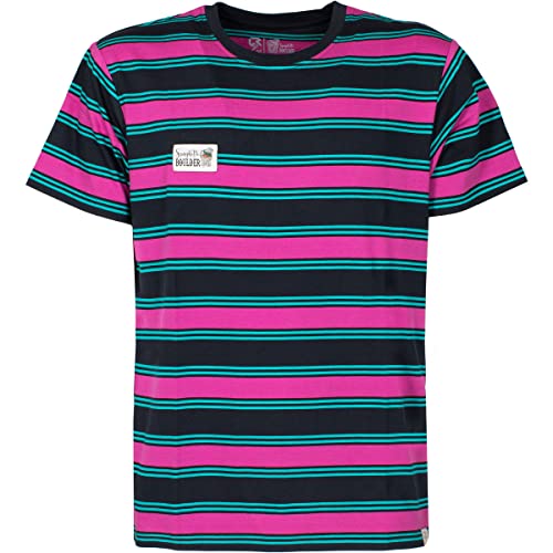 Rock Experience REMT02081 FETTUCCINI SS T-Shirt Męski Pasek 0208+1523+0840 l, Pasek 0208+1523+0840, L