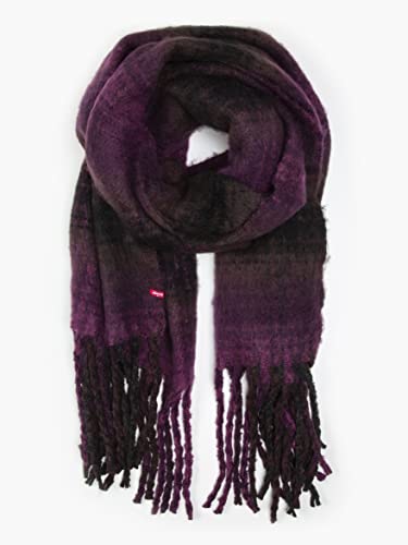 LEVIS FOOTWEAR AND AKCESORIES Pled Szalik Wrap, Ciemny Fioletowy, Jeden rozmiar Kobiety