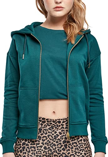 Urban Classics Damska bluza z kapturem, z zamkiem błyskawicznym, jasper, L, Jasper., L