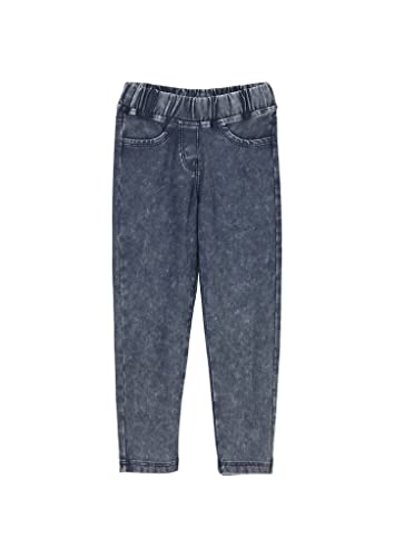 s.Oliver Dziewczęce Slim: legginsy o wyglądzie dżinsowym, 5952., 110 cm