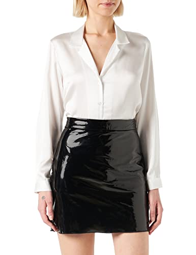 PIECES Women's PCMY HW Shiny spódnica damska, czarna, S