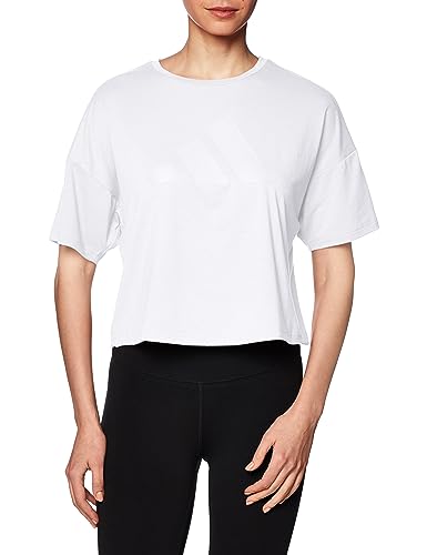 adidas T-shirt damski, biały, XL