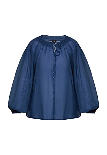 DreiMaster Klassik Damska bluzka bawełniana, granatowa, XL, morski, XL