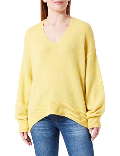 BOSS Damski sweter C_fondianan, Bright Yellow731, M
