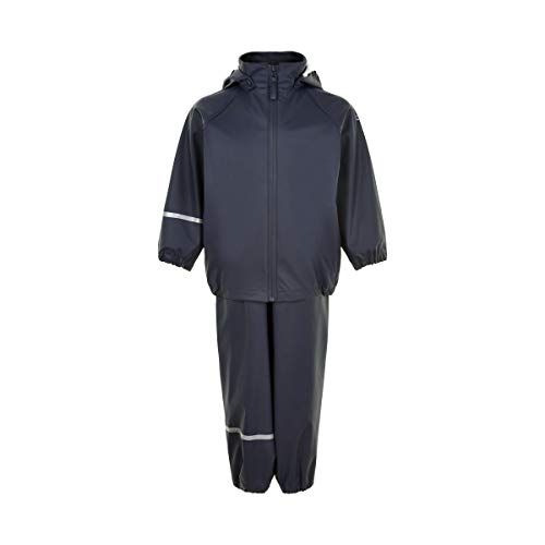 Celavi Unisex dziecięca kurtka przeciwdeszczowa Ser - Recycle Pu Rain Jacket, granatowy, 70